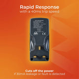 Masterplug RCD socket adapter 1 socket - British product
