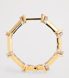 L'Atelier Nawbar 18kt gold diamond hoop earrings N93, UK version