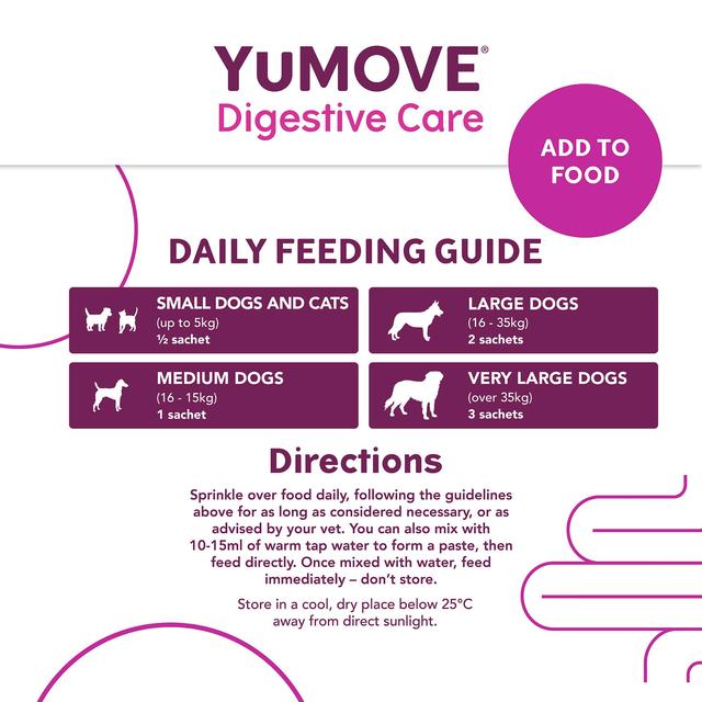 YuMOVE PLUS Dog Digestive Health  Supplement   6 per pack GOODS M&S   