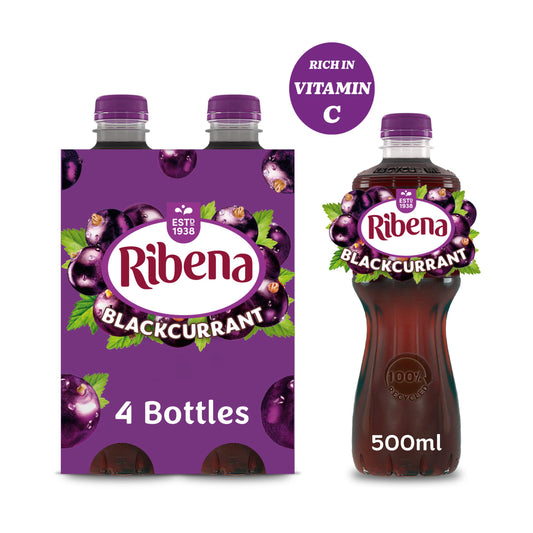 Ribena Blackcurrant Juice Drink 4x500ml All juice & smoothies Sainsburys   