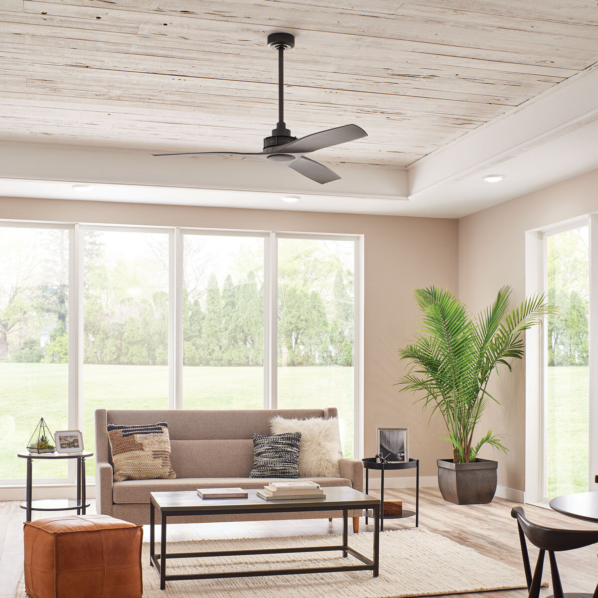 Kichler Ried 3-blade ceiling fan 142cm, UK version