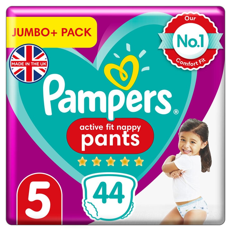 Pampers Active Fit Nappy Pants Size 5 44 Pack