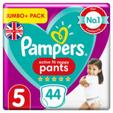 Pampers Active Fit Nappy Pants Size 5 44 Pack