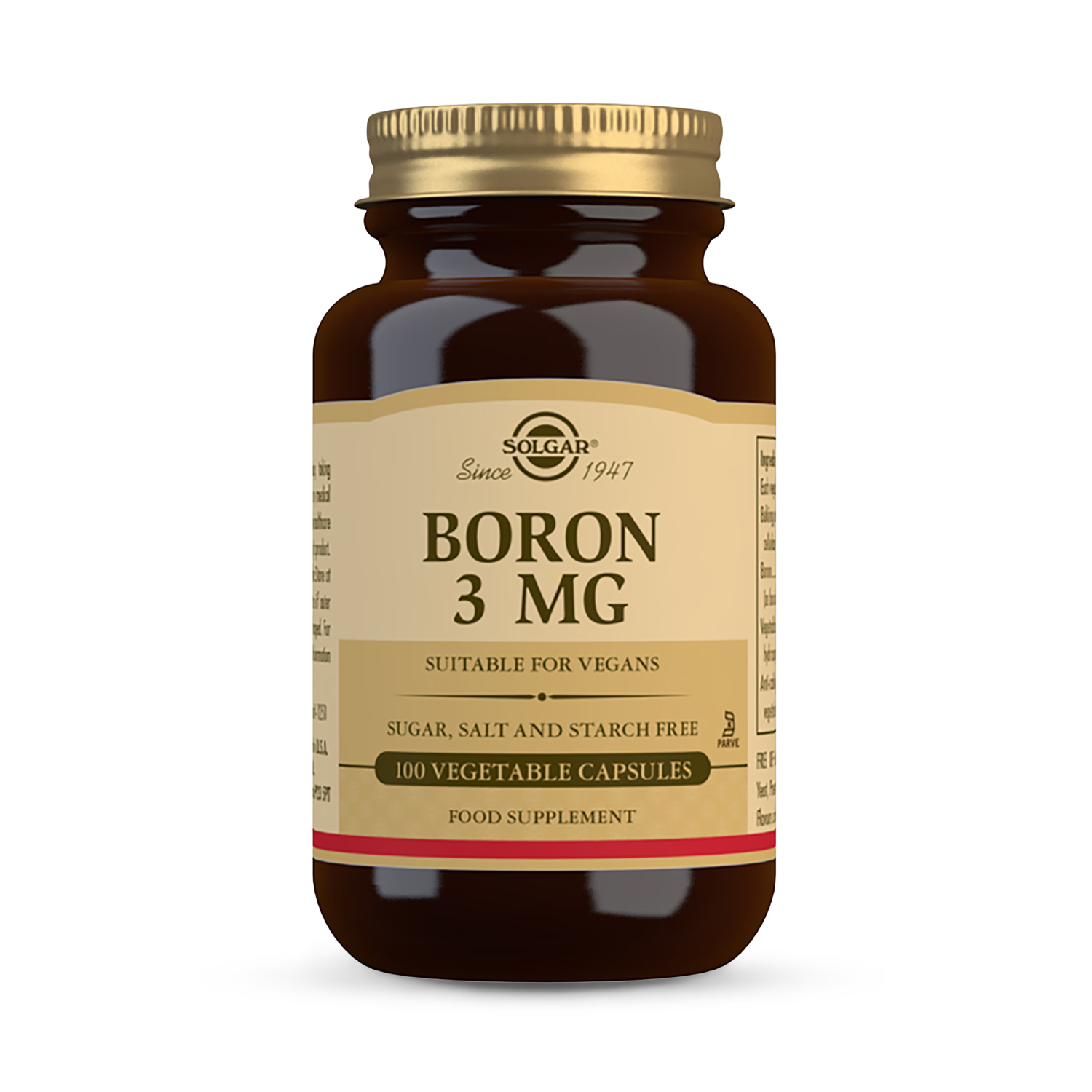 Solgar Boron 3mg vegetable capsules 100 count - British product