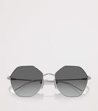 Vogue metal irregular sunglasses gradient lens, UK version