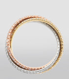Cartier Trinity ring diamond white yellow rose gold luxury jewelry imported from the UK