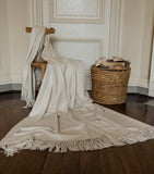 Araminta Campbell Willow throw blanket 150cm x 230cm - British product