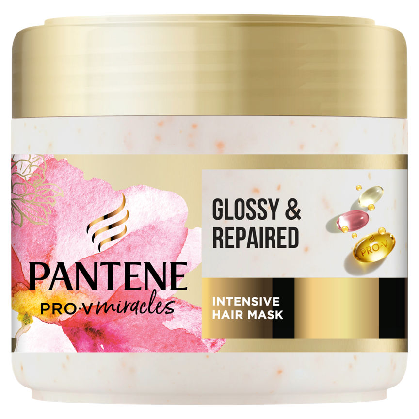 Pantene Colour Gloss Hair Mask with Biotin 300ml. Helps Repair Coloured, Dry Damaged Hair