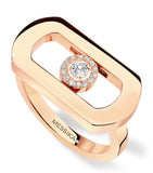 Messika So Move rose gold diamond ring 0.10ct - British product