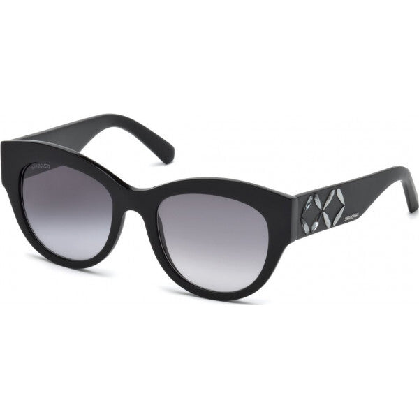 Swarovski SK 0127 sunglasses 54mm black, imported from the UK