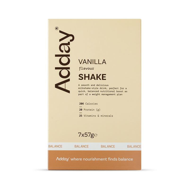 Adday shake vanilla 7 x 57g, imported from the UK