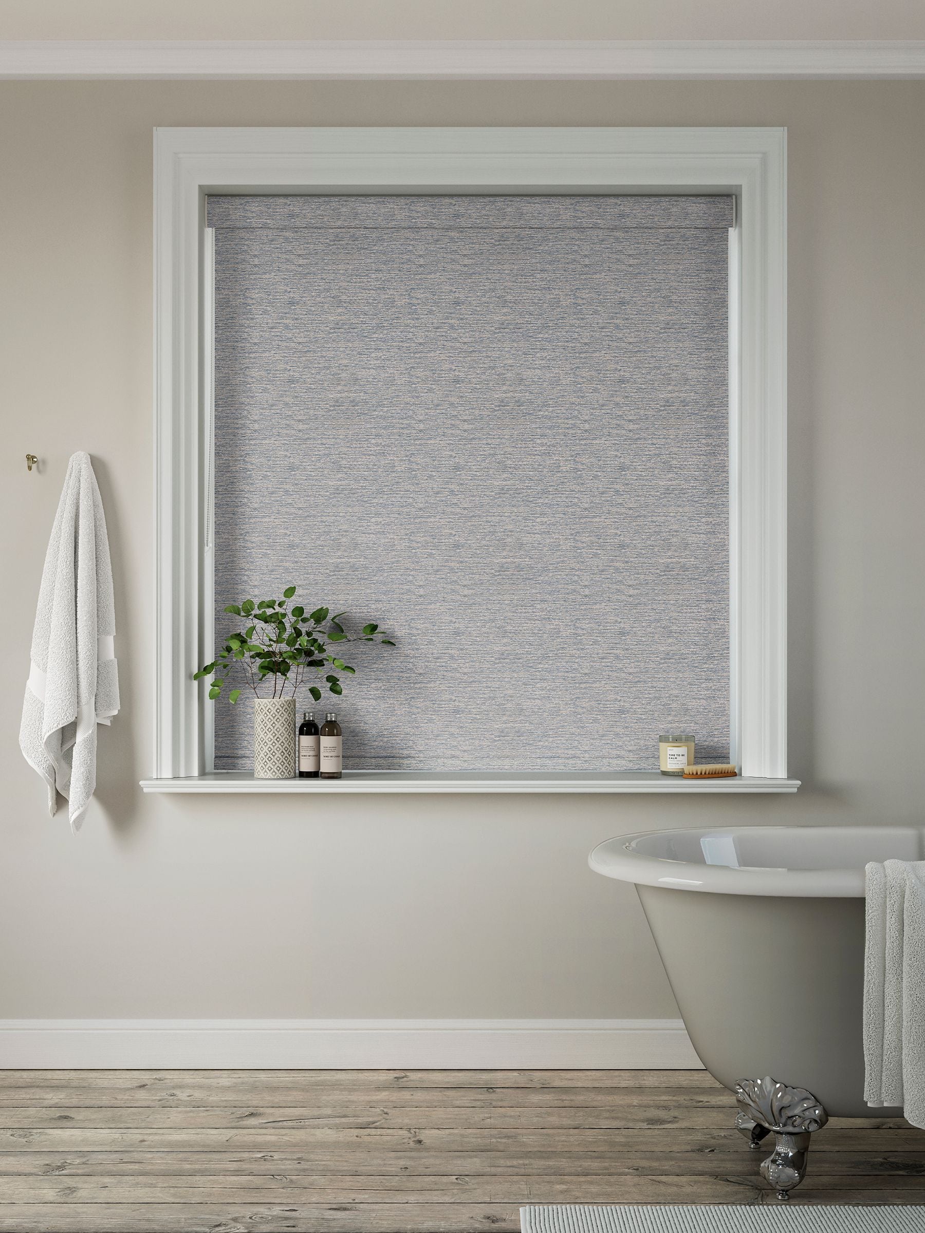 Next Newall roller blind teal blue - British product