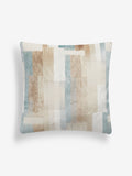Cut velvet retro cushion black white 59cm - British product