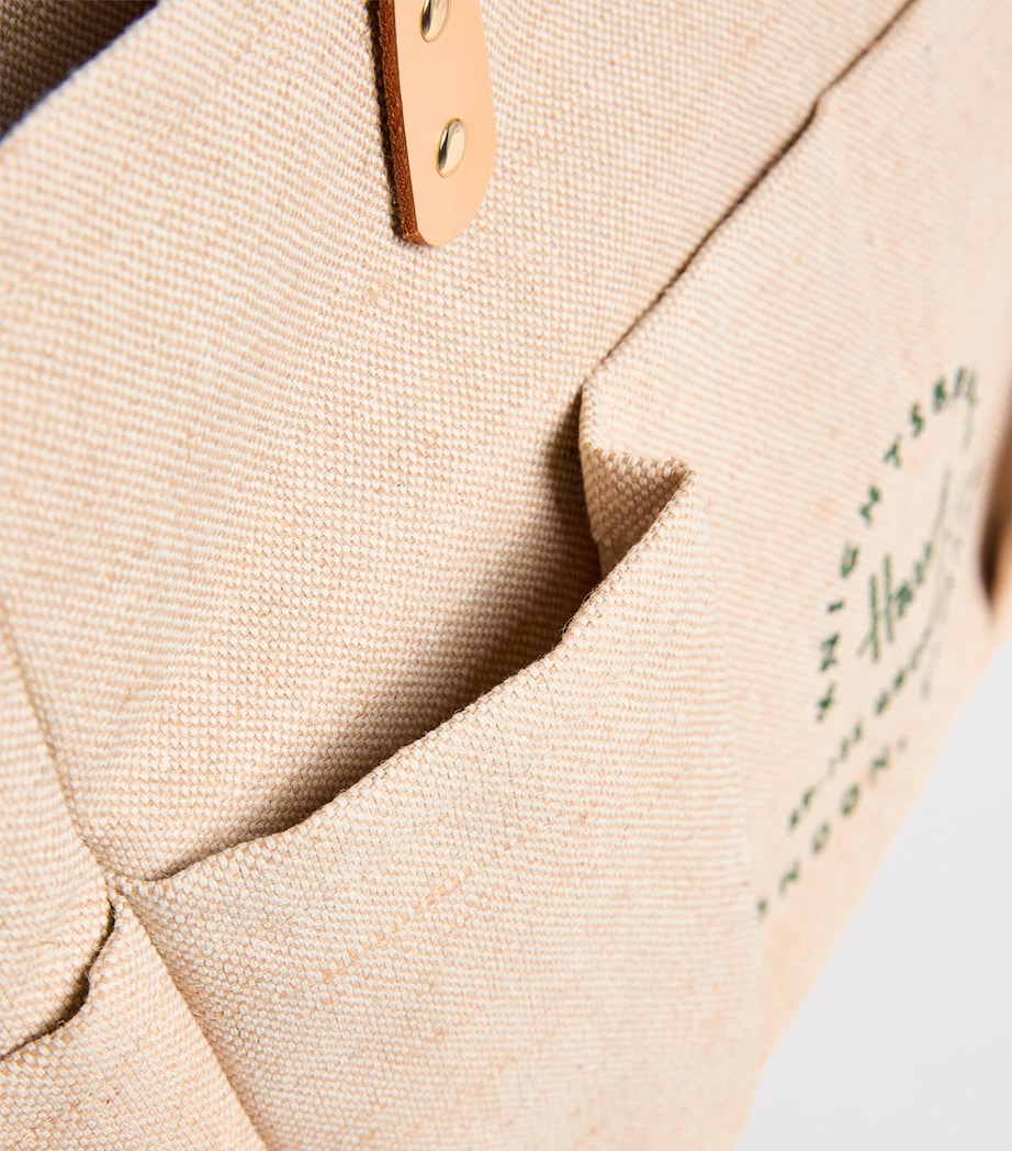 Harrods large jute garden tote bag, imported from the UK