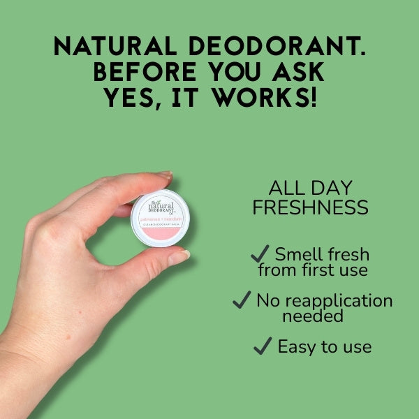 The Natural Deo Co. deodorant balm Coriander+Lime 10g - British product