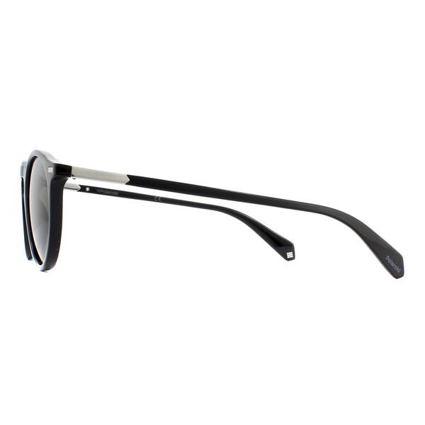Polaroid PLD 2086 S black polarised sunglasses retro round - British brand