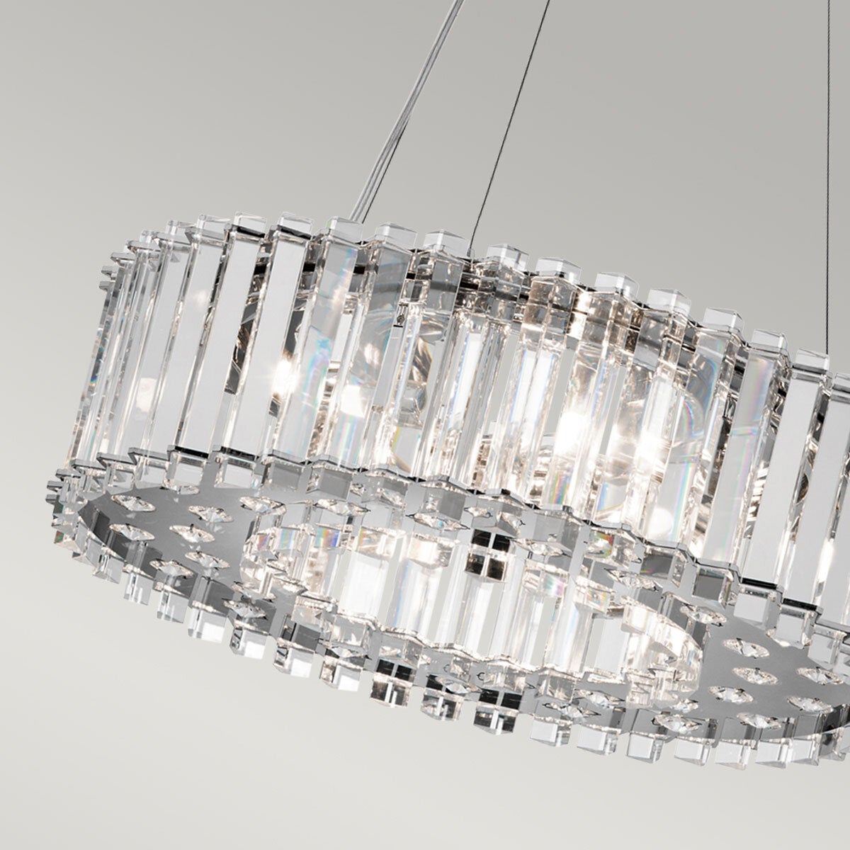 Kichler Crystal Skye 6 light chandelier 43cm, imported from the UK