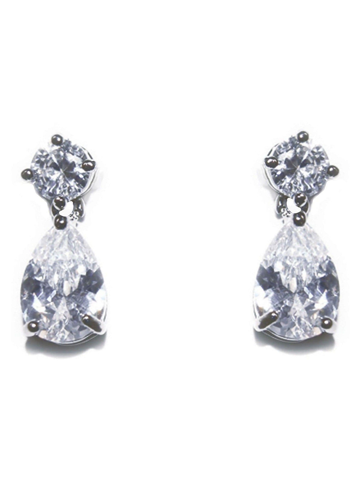 Ivory & Co Imperial Classic crystal teardrop earrings 1.8cm, UK version