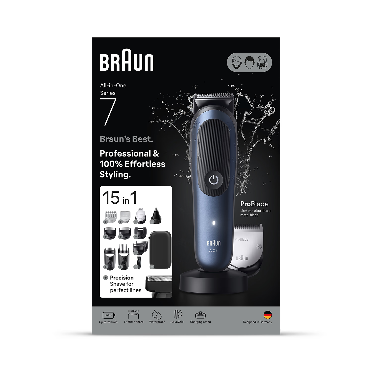 Braun Series 7 grooming kit 15in1, UK version