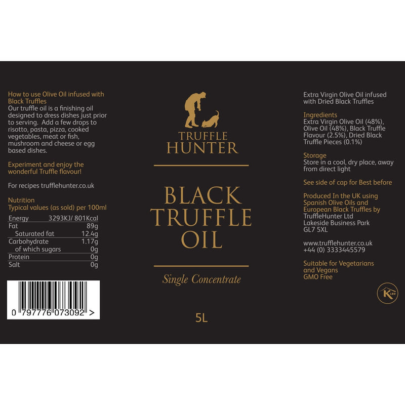 TruffleHunter black truffle oil 5L, UK version