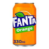 Fanta orange soda 330ml cans 24 pack, UK version