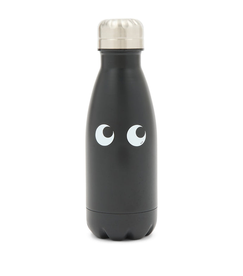 Anya Hindmarch small stainless steel water bottle with Eyes motif - British product