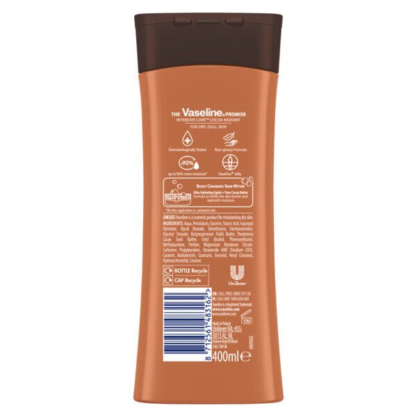 Vaseline Intensive Care Body Lotion Cocoa Radiant 400ml GOODS Superdrug   