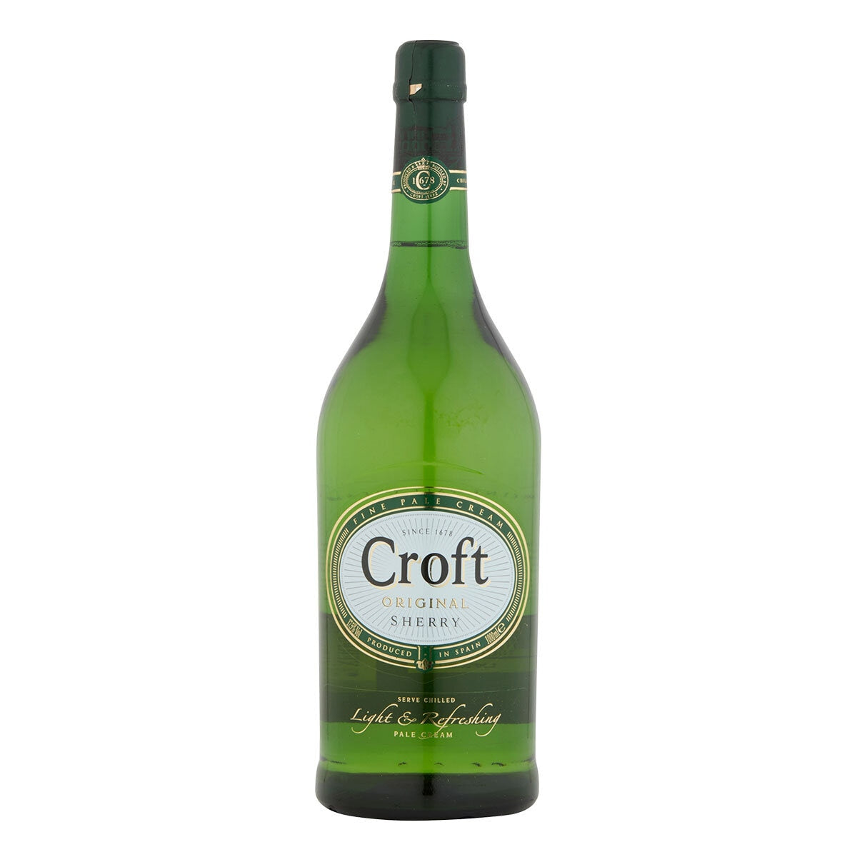 Croft Original Pale Cream Sherry 1 Litre bottle - British product