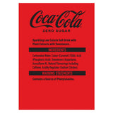 Coca Cola Zero Sugar cans 30 x 330ml (British brand)