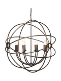Plafonnier orb BHS Bronze Capri 8 lumières, version UK