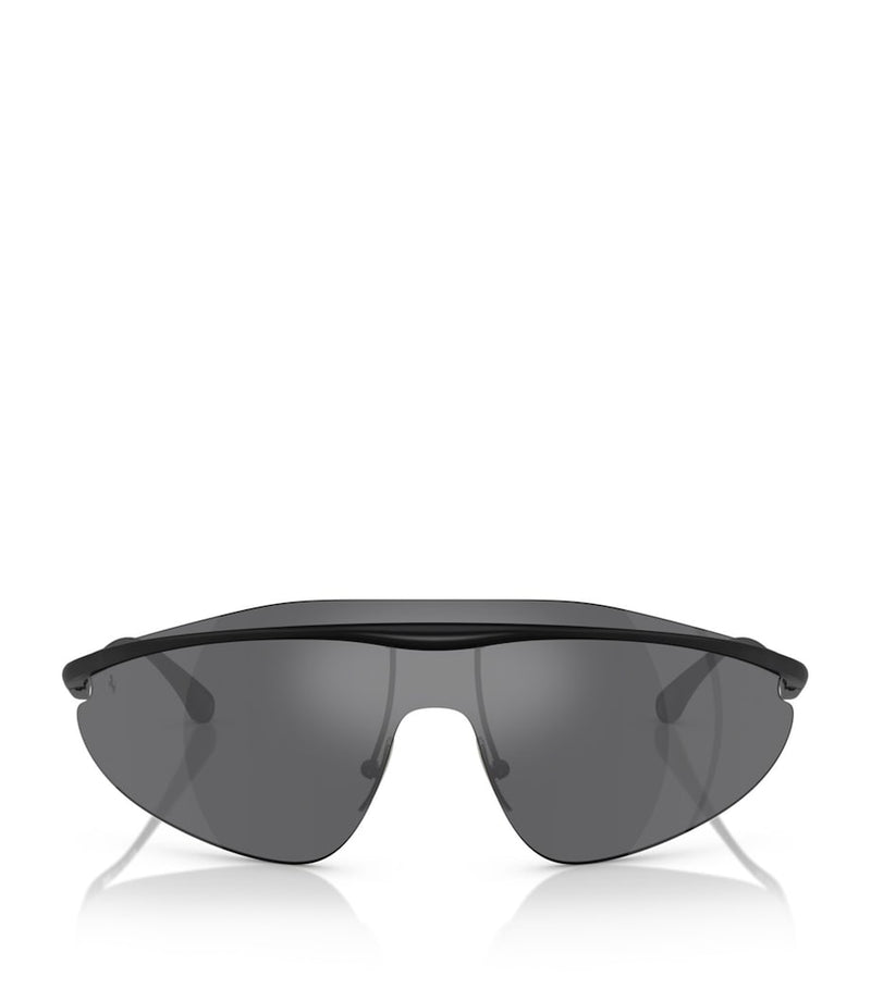 Ferrari irregular metal sunglasses with UV protection, imported from the UK