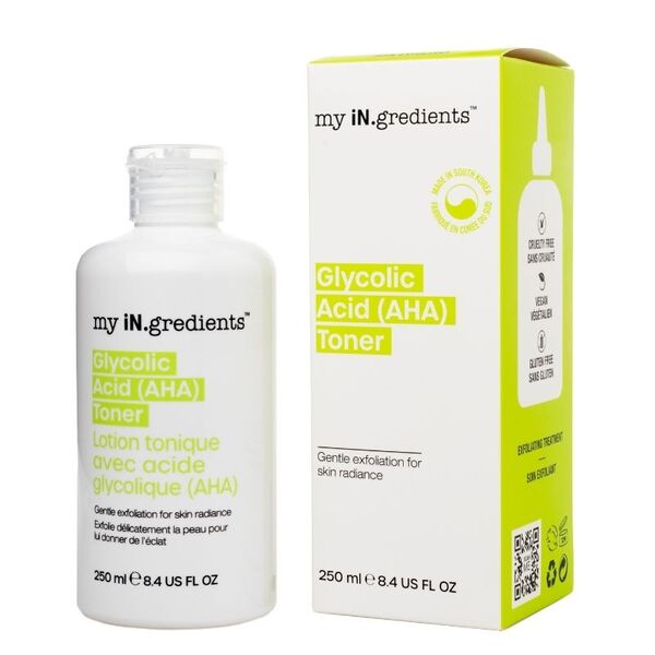 my iN.gredients glycolic acid toner 250ml, UK version