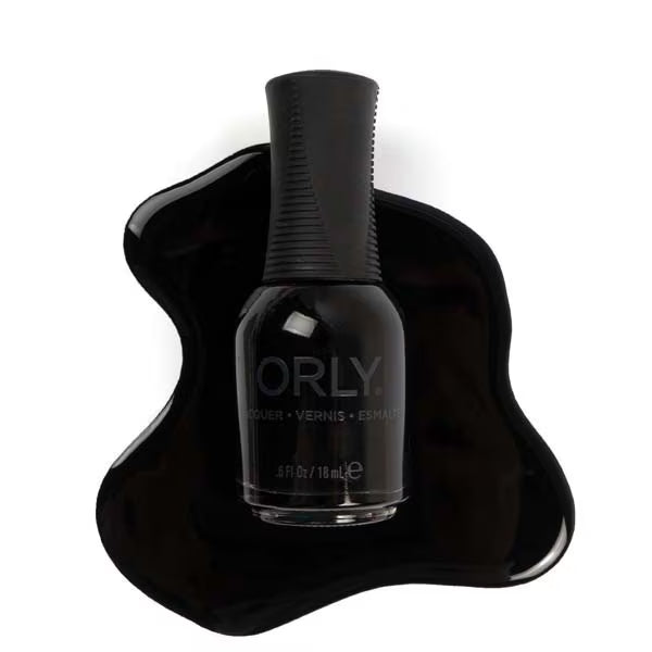Orly Liquid Vinyl nail polish black 18ml, imported from the UK