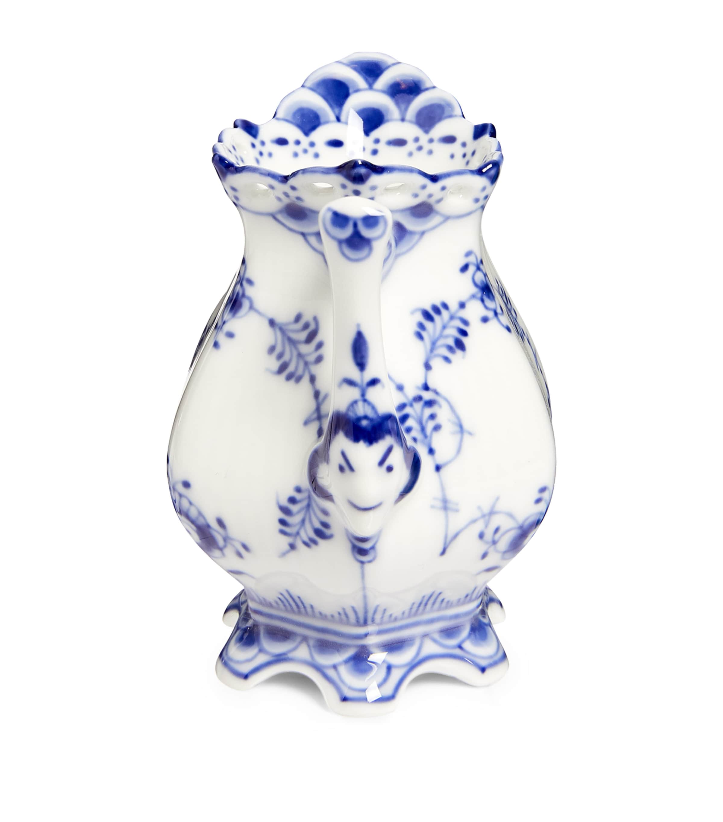 Royal Copenhagen Blue Fluted Full Lace cream jug 70ml, imported from the UK