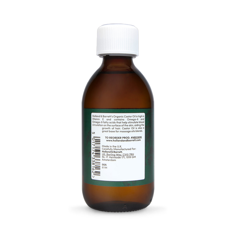 Holland & Barrett Castor Oil Cold-Pressed 250ml, UK version