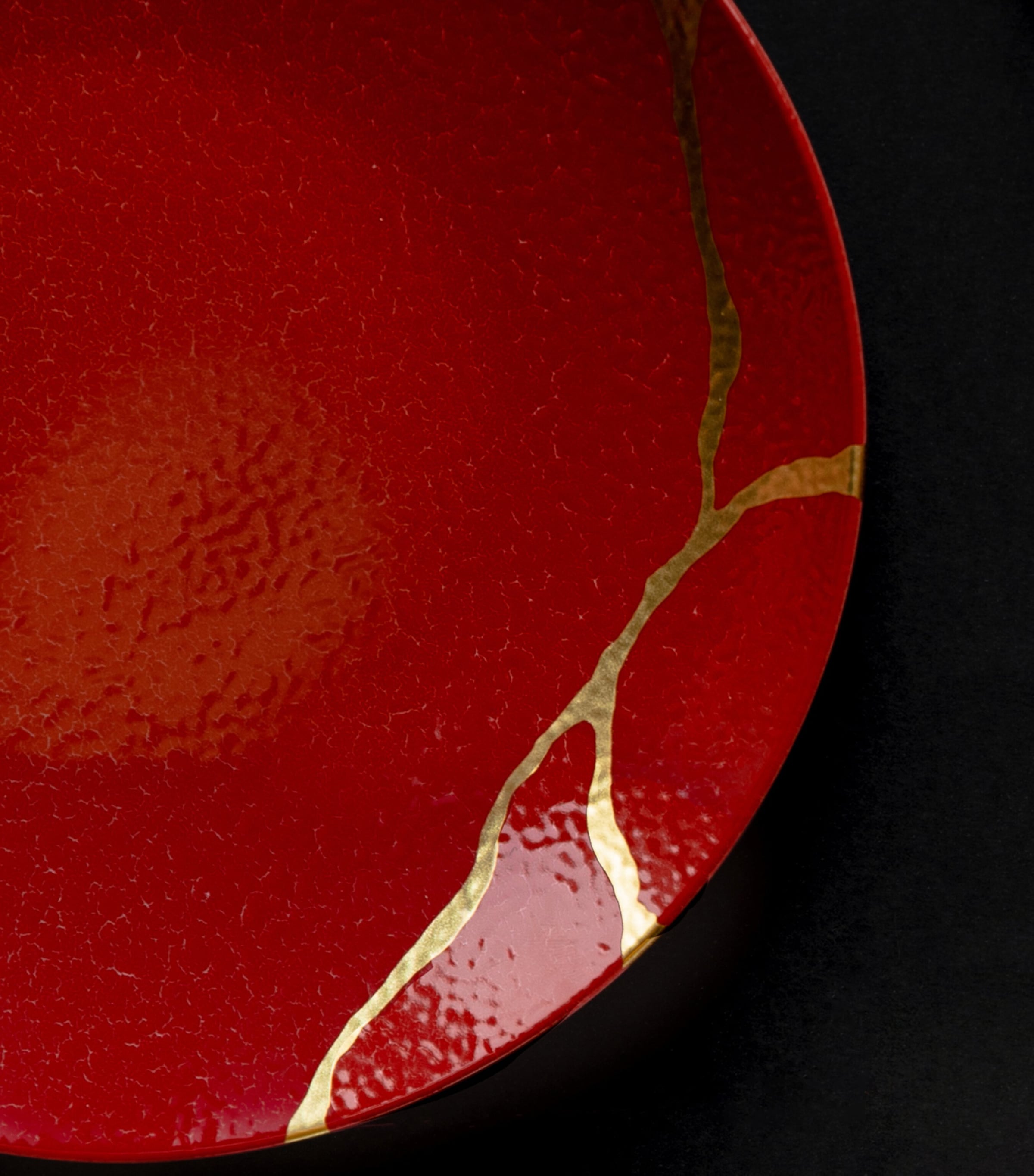 Bernardaud Kintsugi Rouge Empereur dessert plate 21cm - British product