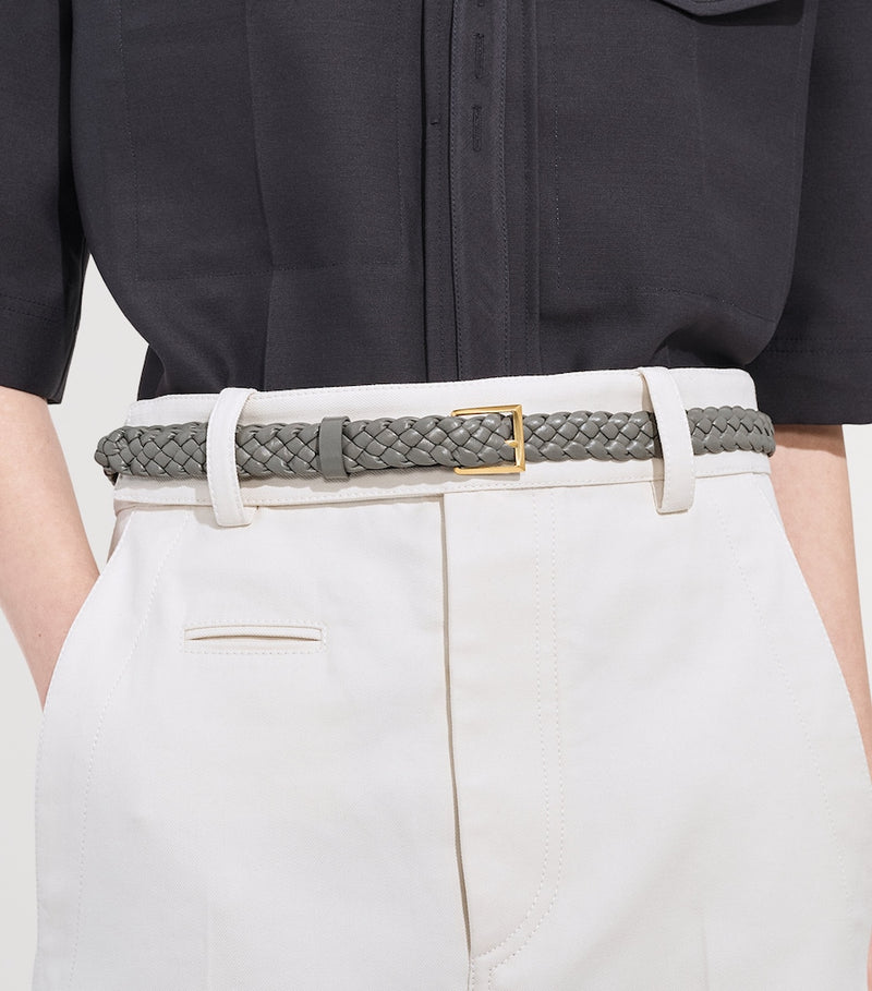 Bottega Veneta Intreccio Solo belt 2cm, imported from the UK
