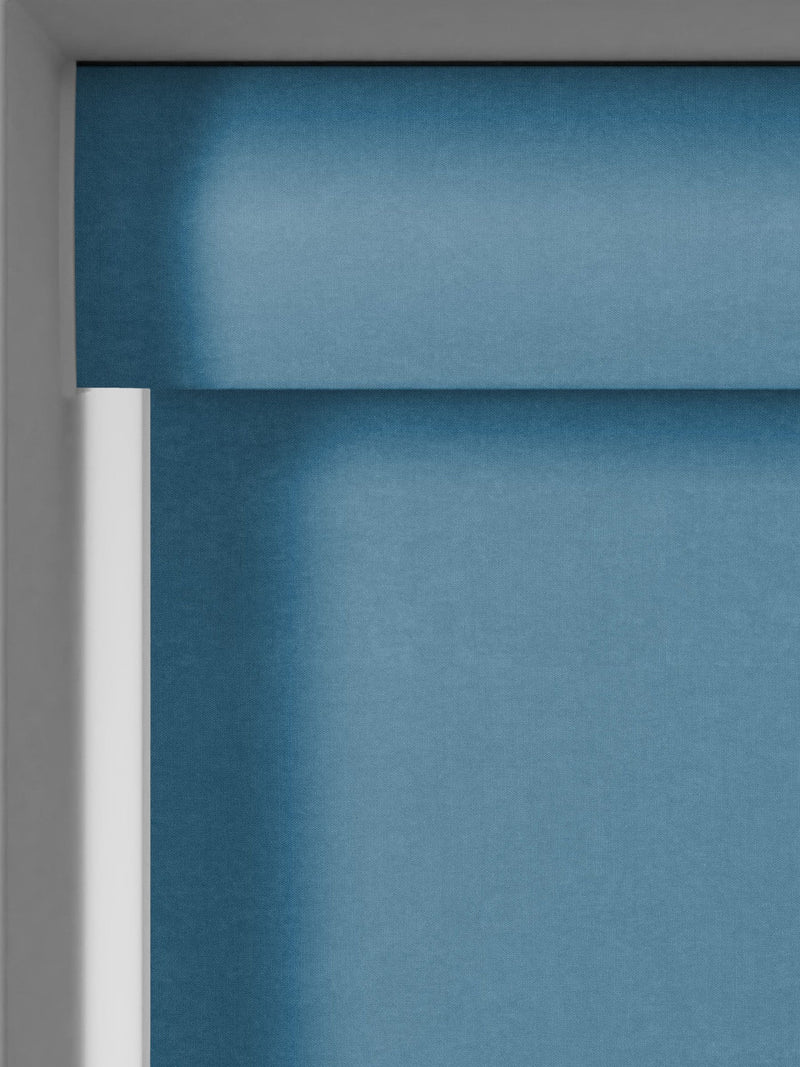 Next Peacock Blue made to measure roller blind, UK version