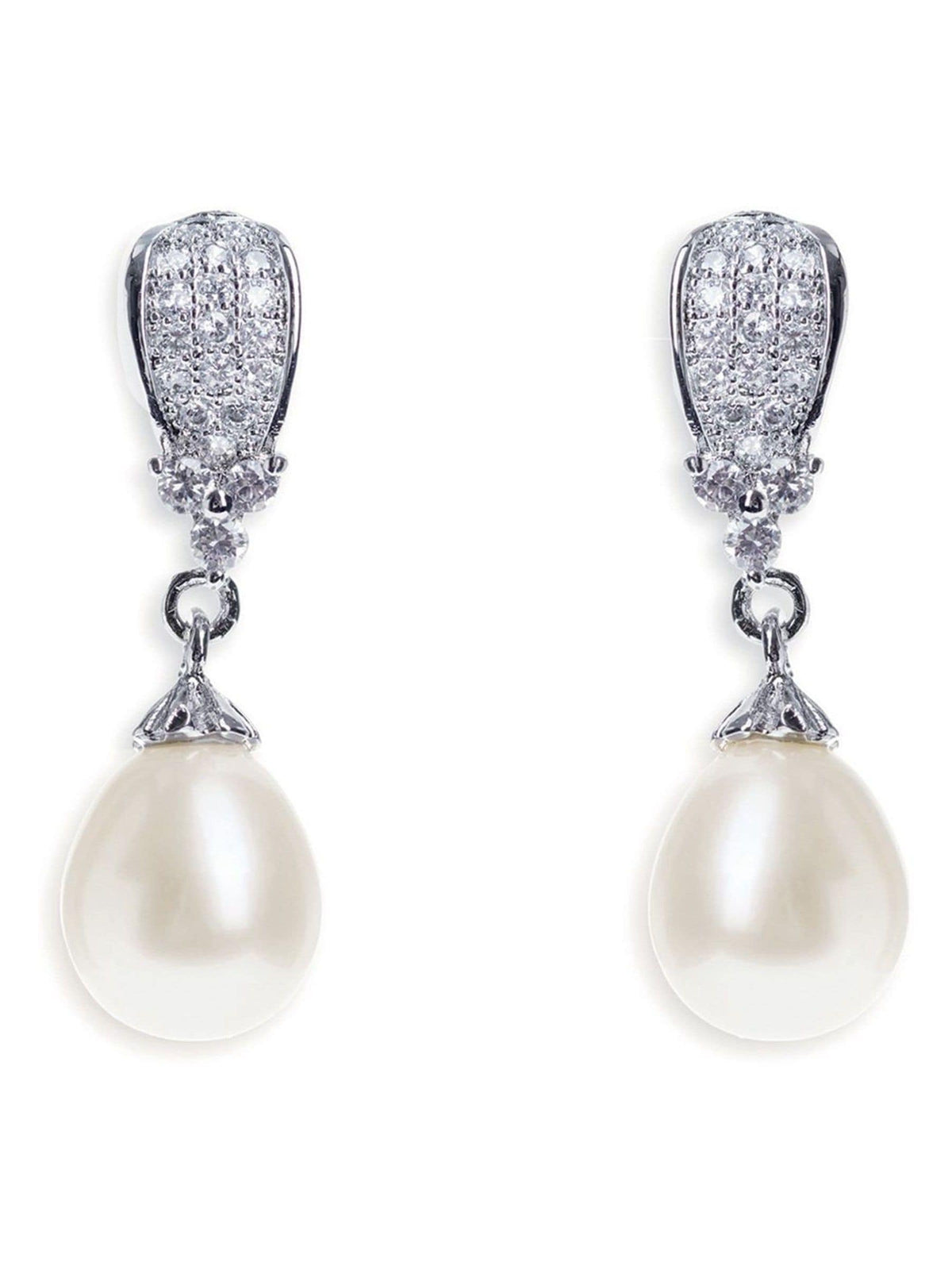 Ivory & Co Serrano pearl drop earrings 2.5cm, UK version