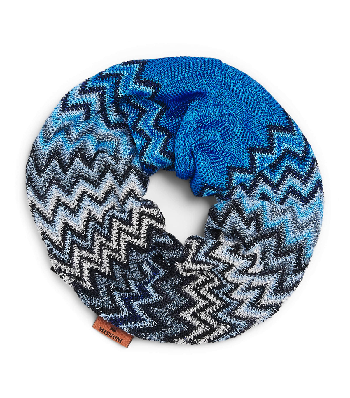 Missoni zigzag scrunchie - Italian designer hair accessory, UK version