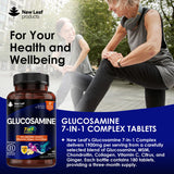 New Leaf glucosamine 7-in-1 complex 180 tablets, imported from the UK