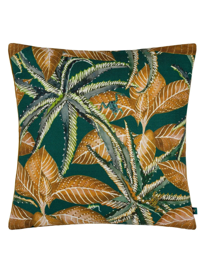Wylder Green Emerald Jahi Tropical Cushion 43cm, UK version