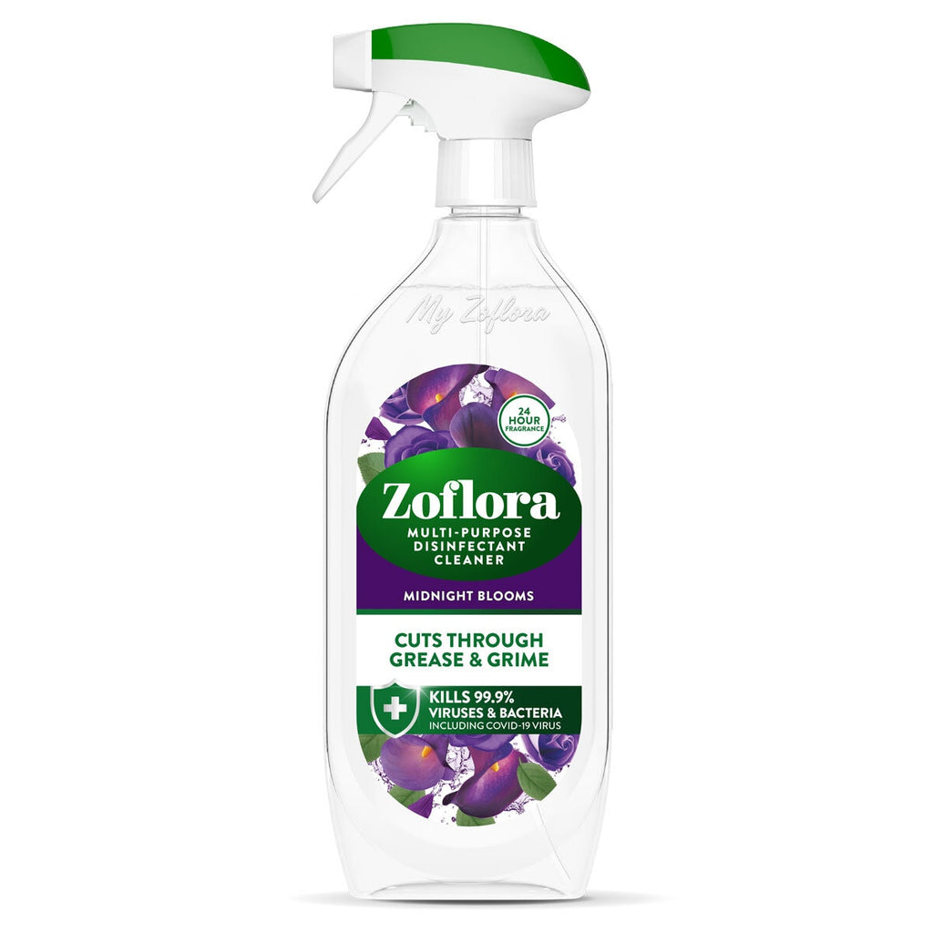 Zoflora Midnight Blooms Multi-Purpose Disinfectant Cleaner, 3 x 800ml