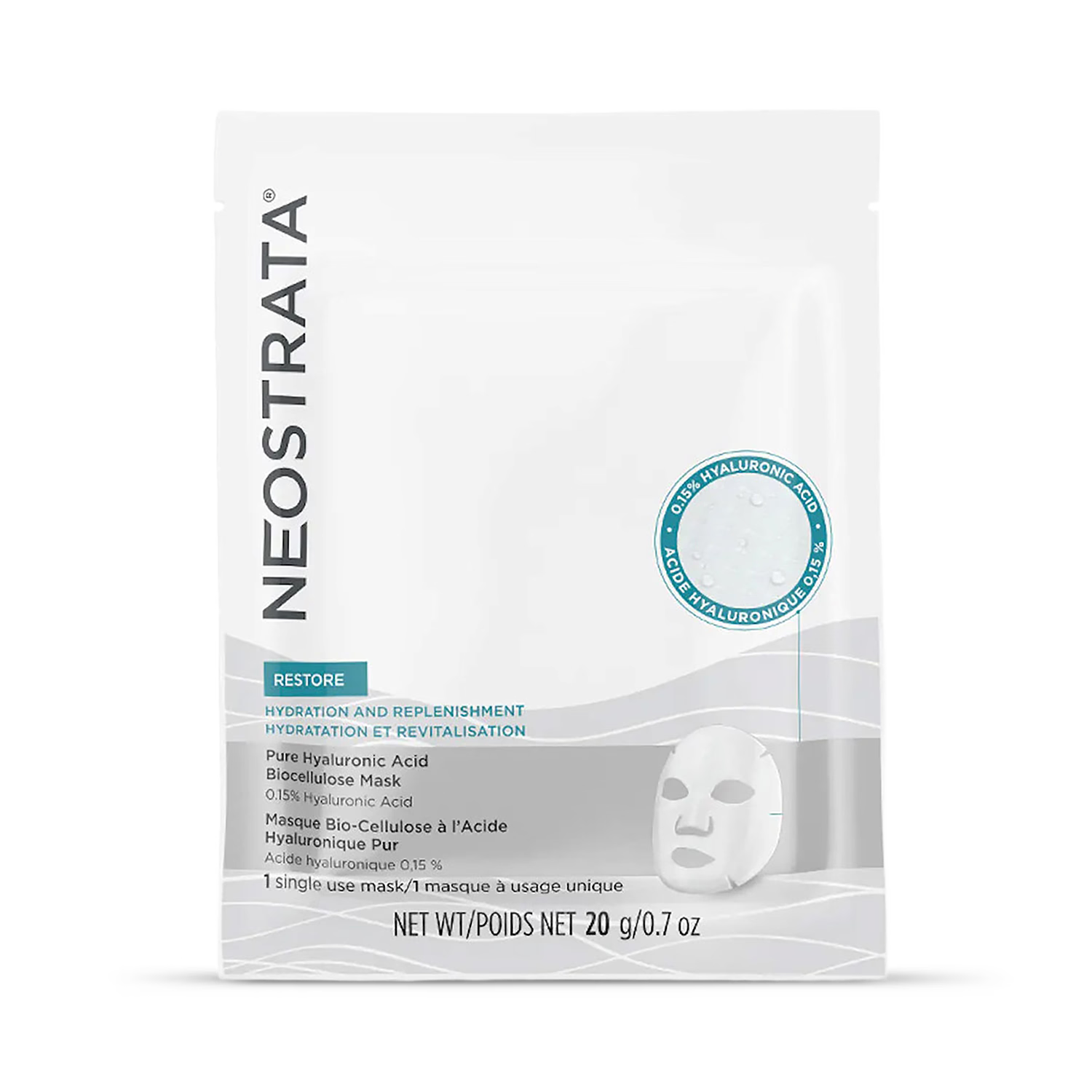 NeoStrata hyaluronic acid biocellulose mask 20g - British product