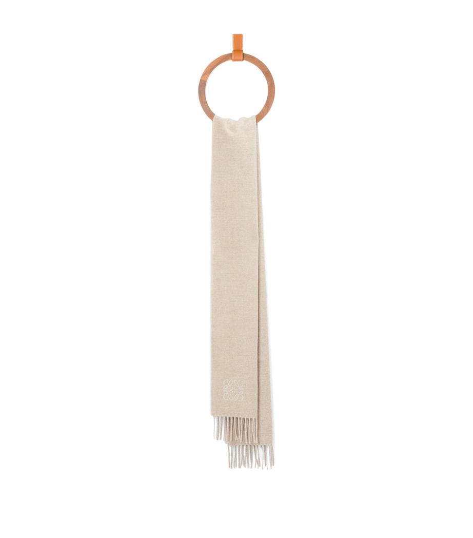 LOEWE bicolour anagram scarf 180cm x 30cm, imported from the UK