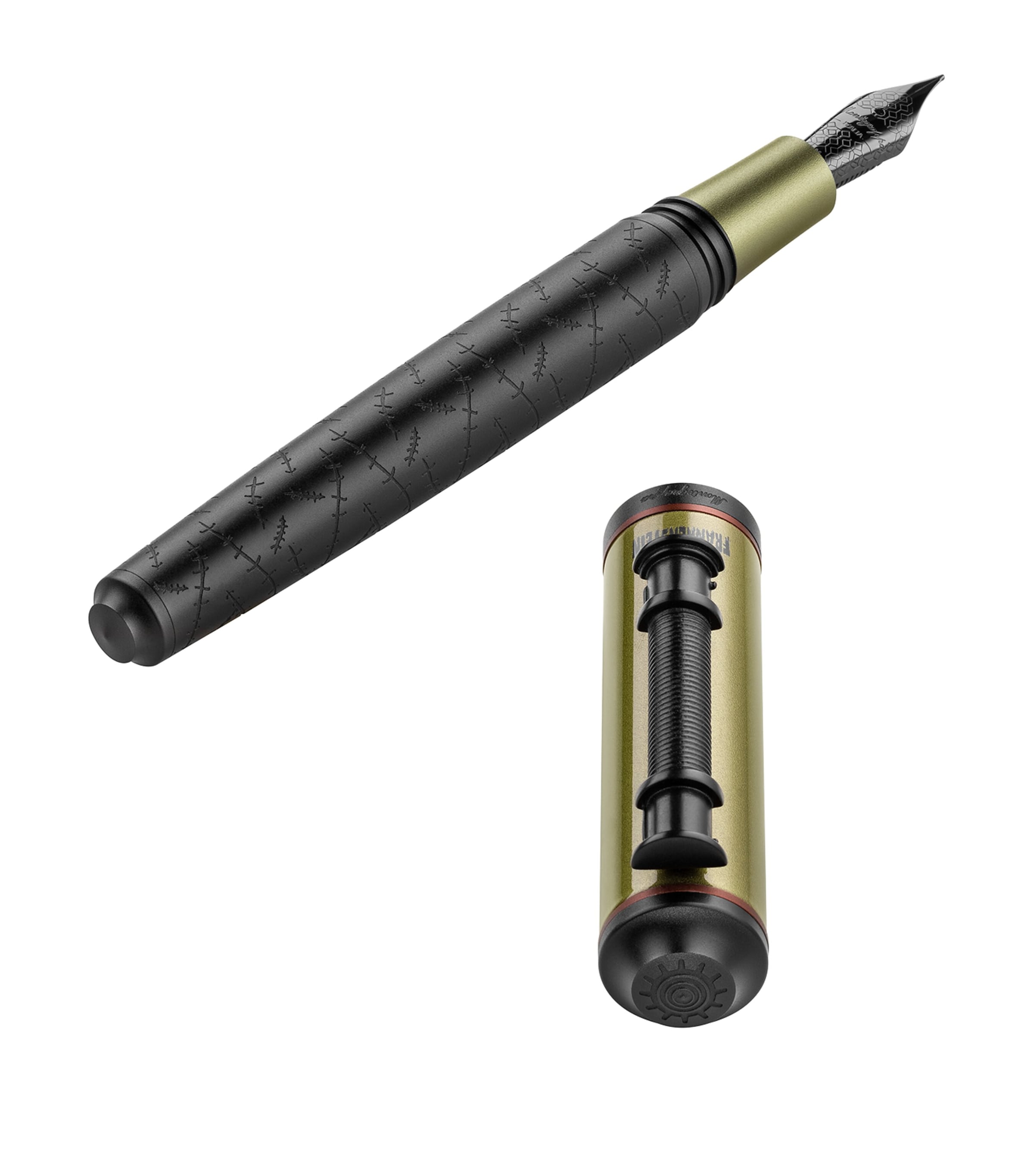 Montegrappa Frankenstein fountain pen metal barrel and clip (British brand)