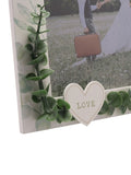 Widdop white photo frame with leaves 8x10 - British product