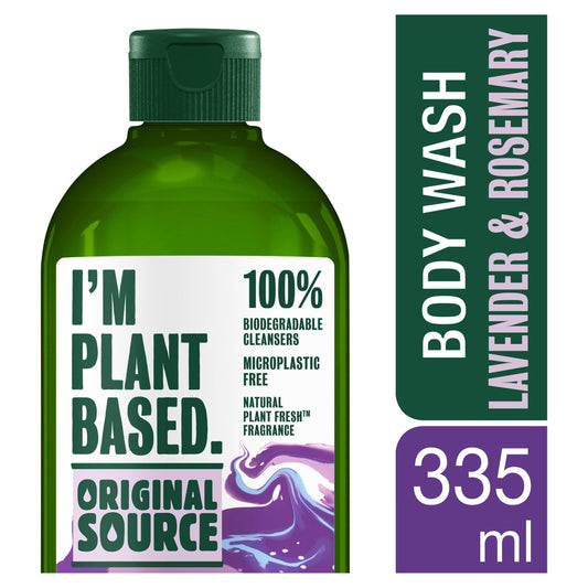 Original Source I'm Plant Based Lavender & Rosemary Body Wash 335ml Shower Sainsburys   