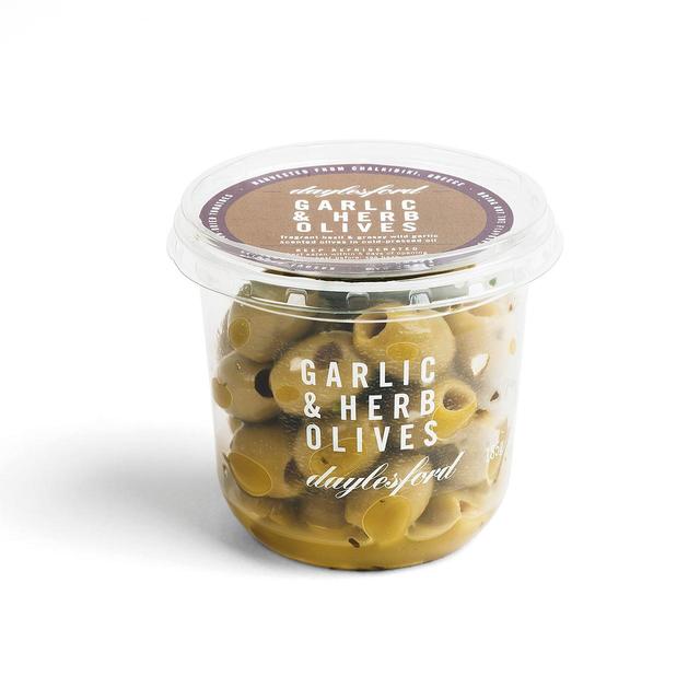 Daylesford Organic Garlic & Herb Olives   185g GOODS M&S   