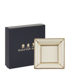 Halcyon Days antler-inspired fine bone china trinket tray with gold trim, UK version